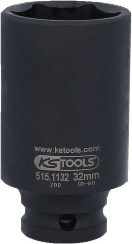 KS Tools 1/2" Sechskant-Kraft-Stecknuss Standard 6 L
