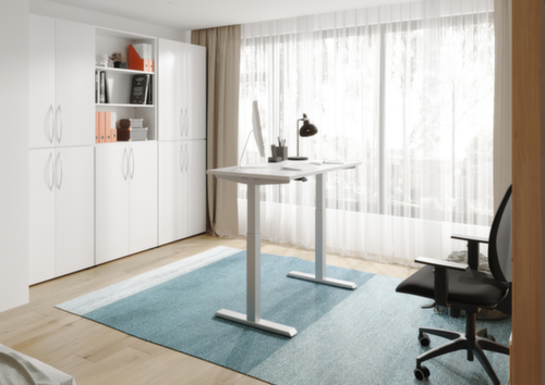 Elektrisch höhenverstellbarer Steh-Sitz-Schreibtisch Mini Office XMST614 Milieu 3 L