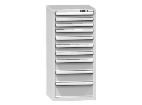 Schubladenschrank Topas A, 10 Schublade(n), RAL7035 Lichtgrau/RAL7035 Lichtgrau