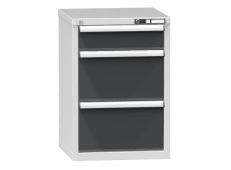 Schubladenschrank Topas A, 3 Schublade(n), RAL7035 Lichtgrau/RAL7016 Anthrazitgrau