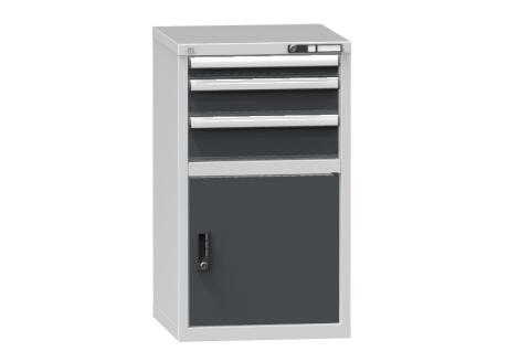 Schubladenschrank Topas A, 3 Schublade(n), RAL7035 Lichtgrau/RAL7016 Anthrazitgrau
