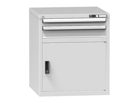 Schubladenschrank Topas B, 2 Schublade(n), RAL7035 Lichtgrau/RAL7035 Lichtgrau