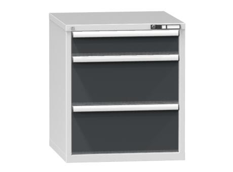 Schubladenschrank Topas B, 3 Schublade(n), RAL7035 Lichtgrau/RAL7016 Anthrazitgrau
