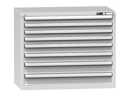 Schubladenschrank Topas C, 8 Schublade(n), RAL7035 Lichtgrau/RAL7035 Lichtgrau