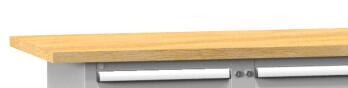 Werkbank Spinell, 6 Schubladen, RAL7035 Lichtgrau/RAL7016 Anthrazitgrau Detail 2 L