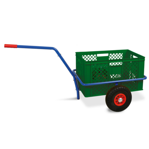Handwagen mit herausnehmbarem Kunststoffkorb, Traglast 200 kg