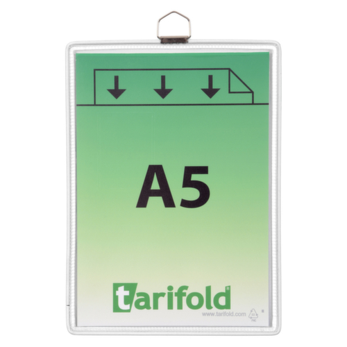tarifold Hänge-Prospekttasche, DIN A5, Befestigung mit Metallöse Standard 1 L