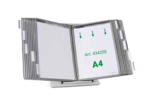 tarifold Tisch-Sichttafelsystem, mit 20 Sichttafeln in DIN A4 Standard 1 L