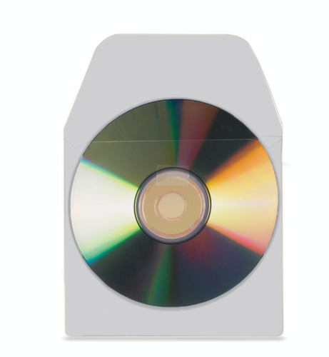 3L Office Products Sichttasche für CD/DVD, transparent Standard 1 L