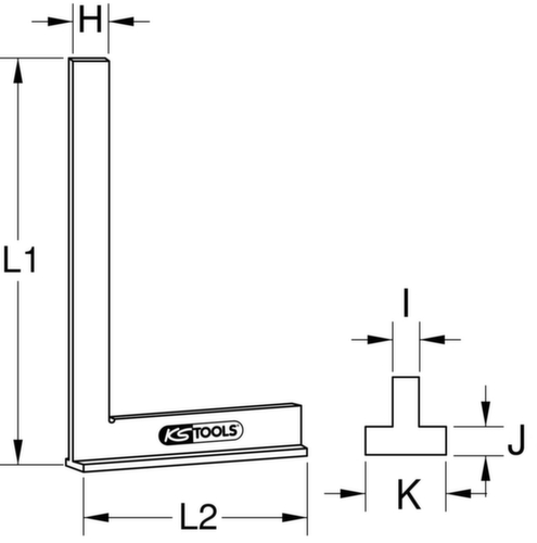 KS Tools Anschlagwinkel Standard 5 L