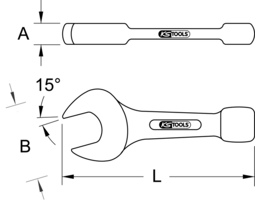 Schlag-Maulschlüssel Standard 3 L