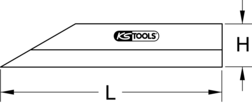 KS Tools Präzisions-Haarlineal Standard 6 L