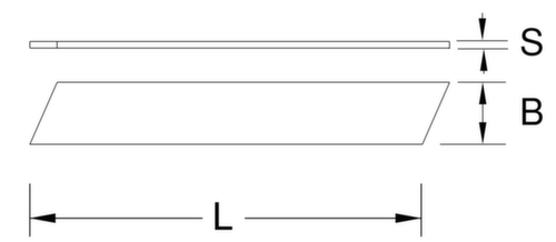 KS Tools Abbrechklingen 0,5x18x100 mm Standard 6 L