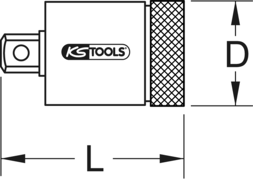 KS Tools 3/8" Drehmomentbegrenzer für Zündkerzen Standard 7 L