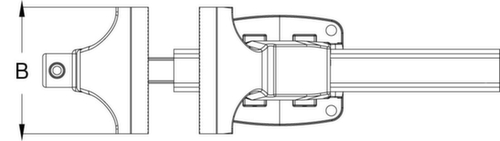 KS Tools Parallel-Schraubstock ohne Drehteller Standard 7 L