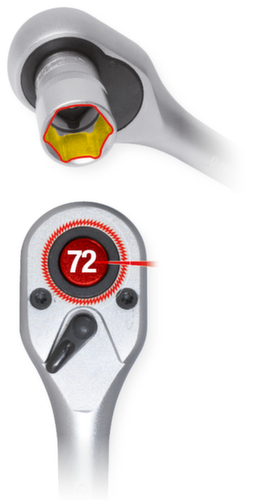 1/4"+3/8"+1/2" Steckschlüssel-Satz Standard 7 L