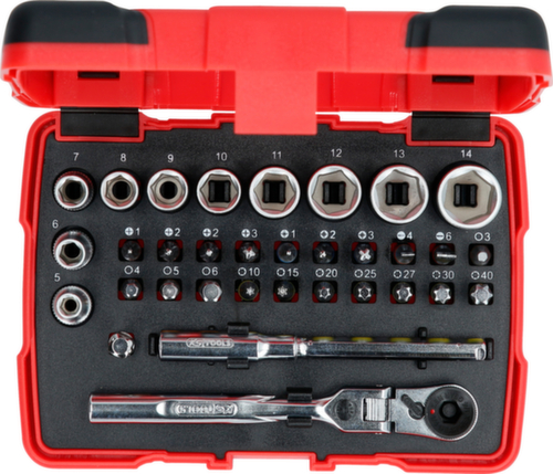 KS Tools 1/4" TORSIONpower Bit-Stecknuss-Box Standard 7 L