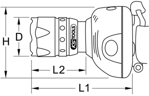 perfectLight Kopflampe mit Fokus 140 Lumen Standard 9 L