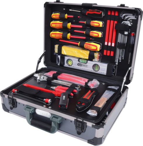 KS Tools 1/4" + 1/2" Elektriker-Werkzeugkoffer Standard 9 L