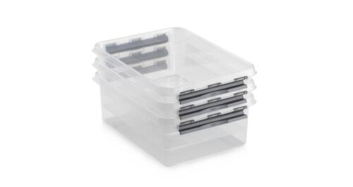 Raja Aufbewahrungsbox ECO, transparent, Inhalt 2 l, Deckel Milieu 3 L