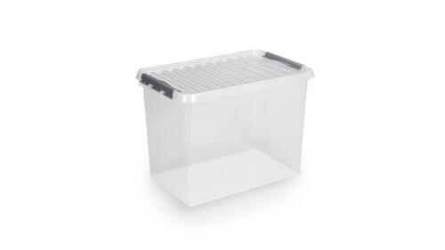 Raja Aufbewahrungsbox ECO, transparent, Inhalt 72 l, Deckel