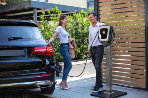 Standsäule für Wallboxen Milieu 4 L