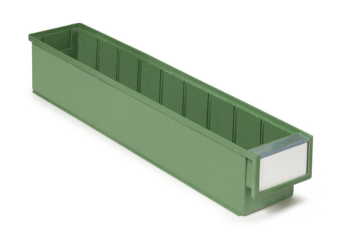 Treston Umweltfreundlicher Regallagerkasten BiOX, grün, HxLxB 82x500x92 mm Standard 1 L