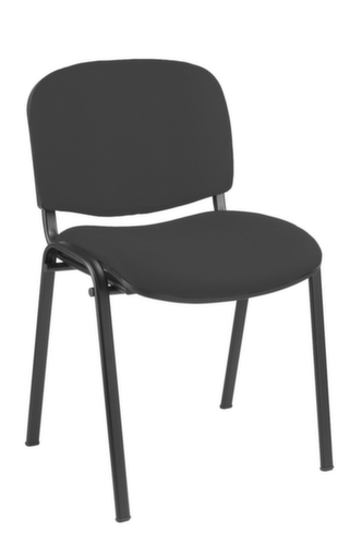 Stapelbarer Polsterstuhl, Sitz Stoff (100% Polyester), anthrazit Standard 1 L