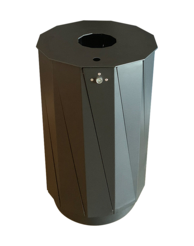 Abfallbehälter, 60 l, RAL7021 Schwarzgrau Standard 1 L