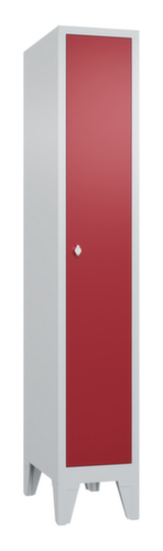 C+P Garderobenschrank Classic mit 1 Abteil - glatte Tür, Abteilbreite 300 mm Standard 3 L