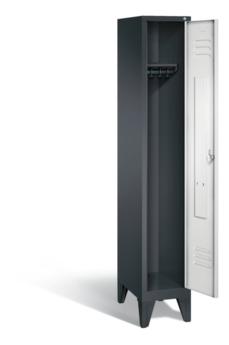 C+P Garderobenschrank Classic mit 1 Abteil - glatte Tür, Abteilbreite 300 mm Standard 2 L