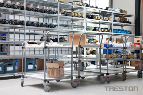 Treston ESD-Tischwagen 1000x530 mm, Traglast 150 kg, 2 Etagen Milieu 3 L
