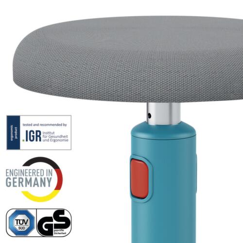 Leitz Sitz-Steh-Hocker Ergo Cosy Aktiv, Sitz grau, rutschfester Fußunterseite Detail 1 L