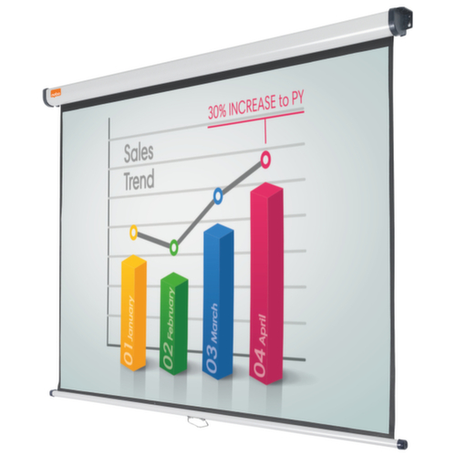 nobo Rolloleinwand mit manueller Bedienung Milieu 3 L