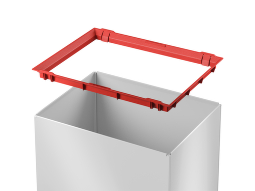 Hailo Abfallbehälter Big-Box Swing L mit selbstschließendem Schwingdeckel, 35 l, weiß Detail 3 L