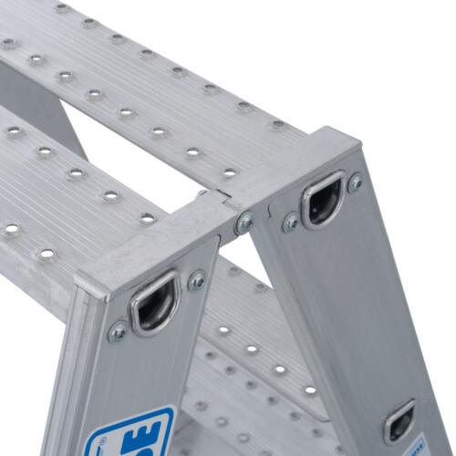 Krause Stufen-Doppelleiter STABILO® Professional, 2 x 8 Stufen mit R13-Belag Detail 1 L
