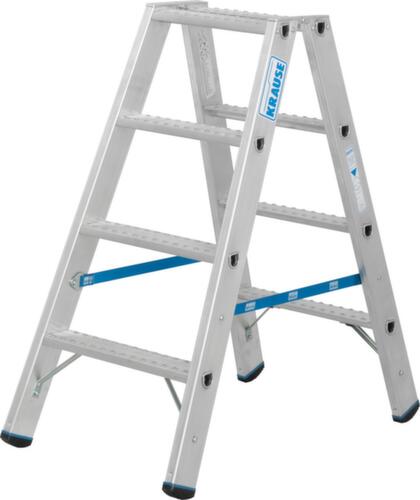 Krause Stufen-Doppelleiter STABILO® Professional, 2 x 4 Stufen mit R13-Belag Standard 2 L