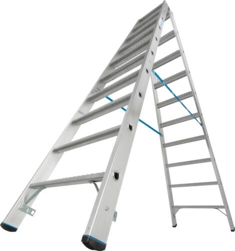 Krause Stufen-Doppelleiter STABILO® Professional, 2 x 10 Stufen mit R13-Belag Standard 3 L