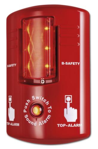 B-Safety Alarm TOP-ALARM mit Sirene und Blitzlicht, Befestigung Zur Wandmontage Standard 2 L