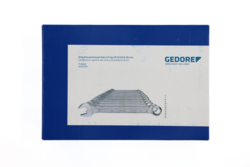GEDORE 7-0112 Ring-Maulschlüssel-Satz 12-teilig UD-Profil 6-19 mm Standard 5 L