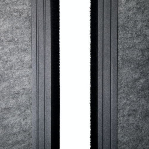 MAUL Stellwand-Tafel MAULconnecto, Höhe x Breite 1800 x 1000 mm, Wand dunkelgrau Detail 3 L