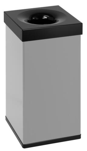 Feuerlöschender Abfallbehälter Carro Flame, 55 l, grau, Kopfteil schwarz Standard 1 L