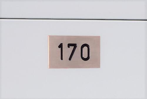 C+P Nummernschild Classic Plus für Garderoben- oder Schließfachschrank Standard 1 L