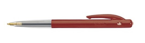 BIC® Kugelschreiber M10 Clic Fine, Schriftfarbe rot, Schaft rot/transparent Standard 1 L