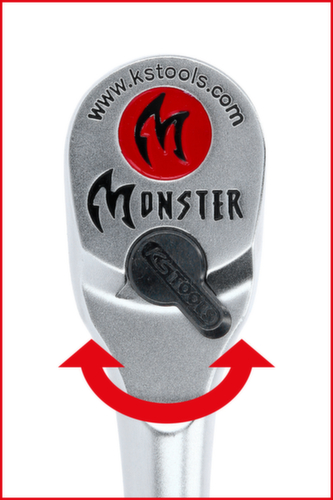 KS Tools 1/2" Monster Umschaltknarre Detail 2 L