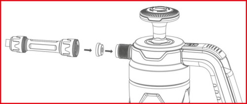 KS Tools Druck-Pump-Schaum-Sprüher (Schäumer) Detail 1 L