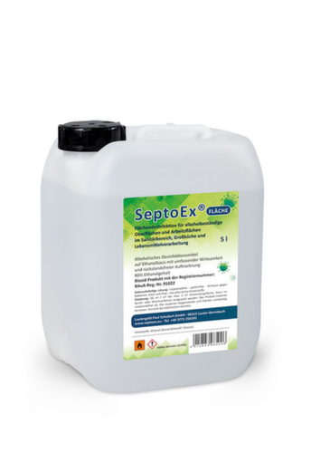 ultraMEDIC Flächendesinfektionsmittel SeptoEx, 5 l, Wirksam gegen Bakterien, Viren und Pilze Standard 1 L