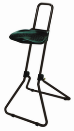 Klappbare Stehhilfe Climatic, Sitzhöhe 650 - 850 mm, Gestell schwarz
