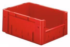 Euronorm-Stapelbehälter mit Eingriff, rot, Inhalt 14,5 l