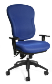 Topstar Bürodrehstuhl mit Muldensitz und extra dicker Polsterung, blau